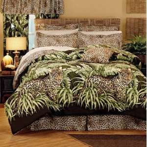  Leopard Safari Jungle Queen Comforter Set (4 Piece Bedding 