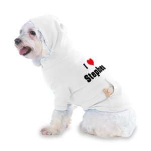  I Love/Heart Stephen Hooded T Shirt for Dog or Cat X Small 
