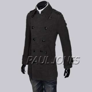   Breasted Coats/Jackets/Peacoat slim Designed Outerwear F09  