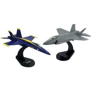  Smithsonian Deluxe InAir E Z Build F 35A & F 18 Blue 