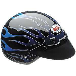  Bell Flames Shorty Touring Motorcycle Helmet   Gloss Blue 