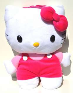 The Hello Kitty plush back pack measures about 14 x 9 x 4