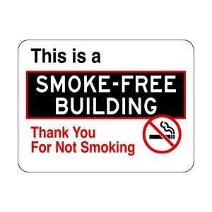 No Smoking Sign,18 X 24in,r And Bk/wht   BRADY  Industrial 