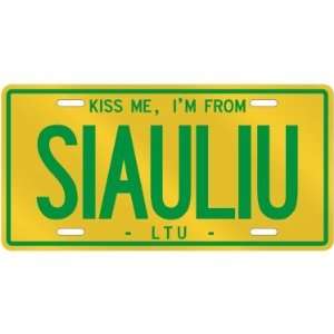   AM FROM SIAULIU  LITHUANIA LICENSE PLATE SIGN CITY