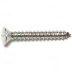  6 x 1 Slotted Oval Sheet Metal Screw (30 pieces)