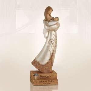 Inspirational Mother and Baby Legacy of Love Figurine, Psalm 1273