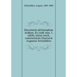   Augustus SchmÃ¶lders August, 1809 1880 SchmÃ¶lders Books