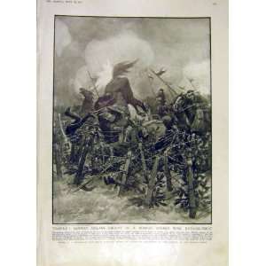  German Uhlans Russian Barbed Wire Battle War Ww1 1915 