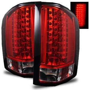    07 11 Chevy Silverado Red/Clear LED Tail Lights Automotive