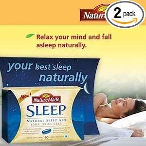  Nature Made Sleep   Natural Sleep Aid   Pack of Two (2x60 