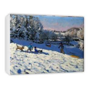  Sledging near Youlgreave, Derbyshire (oil on   Canvas 