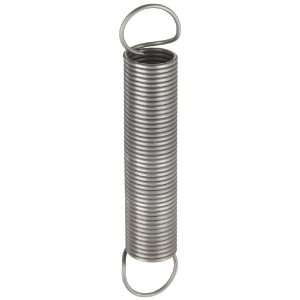 Music Wire Extension Spring, Steel, Inch, 0.85 OD, 0.075 Wire Size 