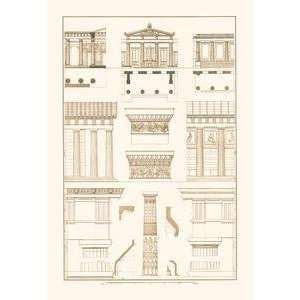   Doric Order, Temple of Zeus and Cased Column   09315 3