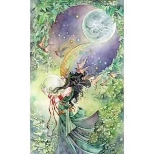 World by Stephanie Law 8x10 Ceramic Art Tile with recessed hangers 