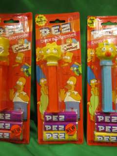 Complete Simpsons family Pez set (EXTREMELY RARE)  