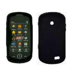  Brand Samsung Solstice II A817 Cell Phone Solid Black Silicone Skin 