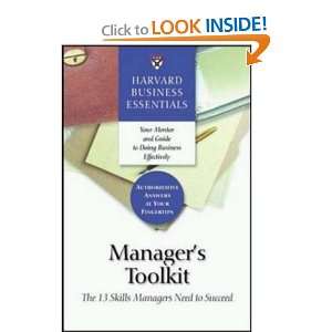  Managers Toolkit The 13 Skills Managers Need to Succeed 