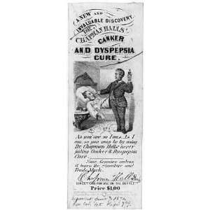    Dr. Chapman Halls Canker and Dyspepsia cure, c1870
