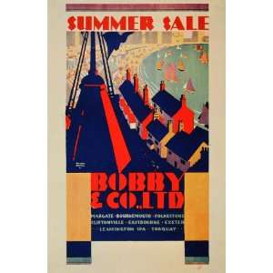  1933 Bobby & Co. Summer Sale Gregory Brown Mini Poster 
