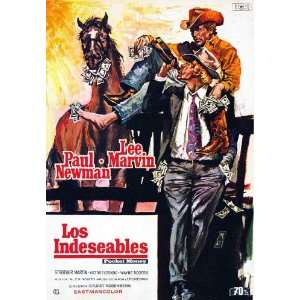   Spanish 27x40 Paul Newman Lee Marvin Strother Martin