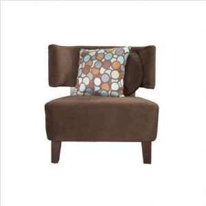  Sitcom Jasmine Hardwood Velvet Microfiber Java Lounge 