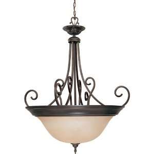   60/1771 Halsey 4 Light Pendant in Sudbury Bronze