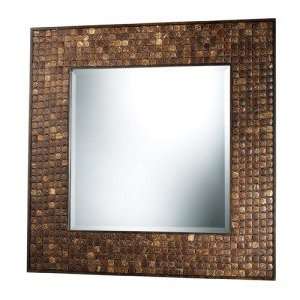  Carrick Mirror in Coconut Shell By Dimond