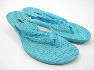 SIGERSON MORRISON Blue Thong Sandals Heels Sz 7  