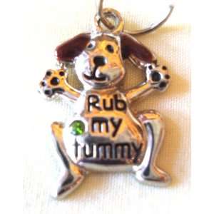  Rub My Tummy    Dog    Pet Collar Charm Tag Lines By 