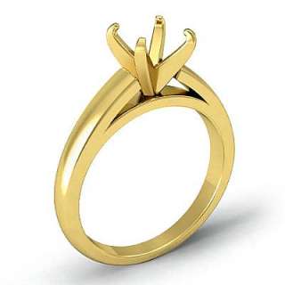   diamond classic solitaire engagement ring setting 18k gold yellow