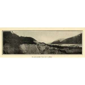  1905 Print Glory Hole Alaska Mining Mine Landscape 