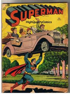 SUPERMAN #19, Siegel, Shuster, Clark Kent, 1939, GD  
