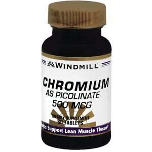  PACK OF 3 EACH WM CHROMIUM PICOLINATE 500MG 60TB PT 