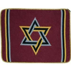  Tallis Bag   Star Of David (Maroon)   Needlepoint Kit 