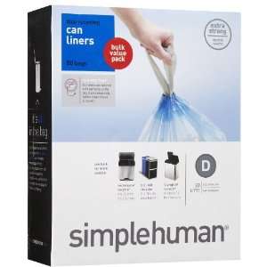  simplehuman 20L Code D Can Liners   50 Pack