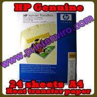   Genuine HP Iron on Heat Transfer Paper (12 sheet/ pack, 1 pack