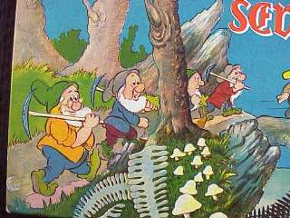 1937 MB Disney Snow White & The Seven Dwarfs BOARD GAME  