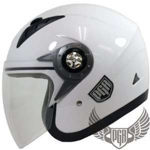 PGR Wing 02 Motorcycle Open Face Scooter Helmet DOT Approved (Large 