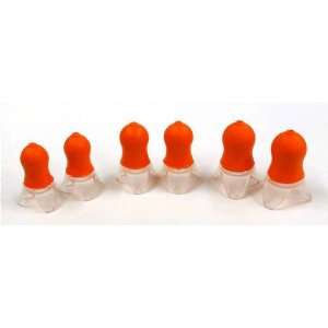 SilentEar Reusable Ear Plugs, Orange body w/Clear Flange (NRR 32) (10 