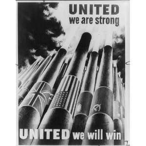  United we are strong  United Kingdom,States,Russia,WWII 
