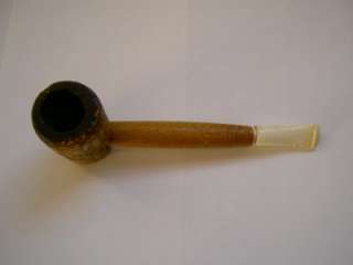 estate pre smoked tobacco pipes w/ holder stand & tobacco bowl 