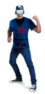 Joe Cobra Commander T Shirt & Mask Costume Set Adult X Large/XX 