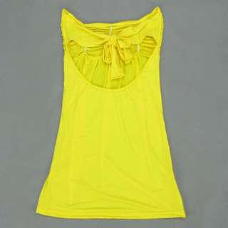   Women’s pleated design Clubwear Pub Cocktail Mini Dress Yellow