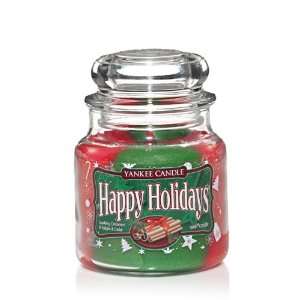  Yankee Candle Happy Holidays Swirl Jar Candle