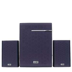  Active Hi Fi Powered Stereo Speakers w/Subwoofer (Grey 