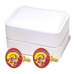  USC Trojans NCAA Logod Executive Cufflinks w/ Jewelry Box 
