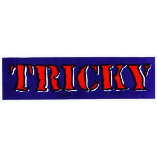  Tricky   Red on Purple   Rectangle Sticker / Decal 