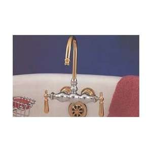  Brass & Chrome Leg Tub Faucet  