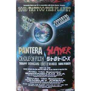  Tattoo the Planet (Pantera, Slayer Concer   Huge, Original 