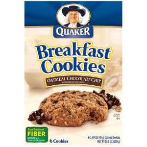 Quaker Breakfast Cookies, Oatmeal Chocolate Chip, 6 ct, 6 ct (Quantity 
